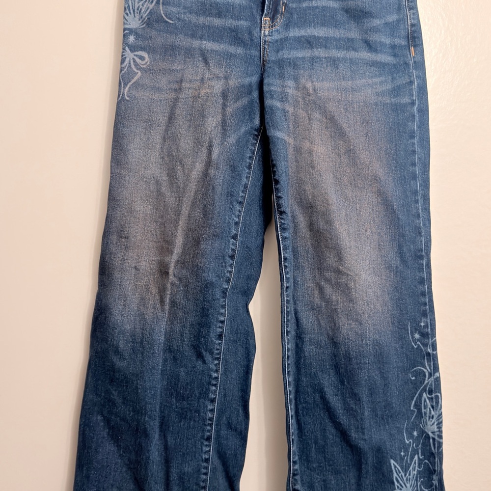 Miss Me Flare Jeans with Floral Embroidery